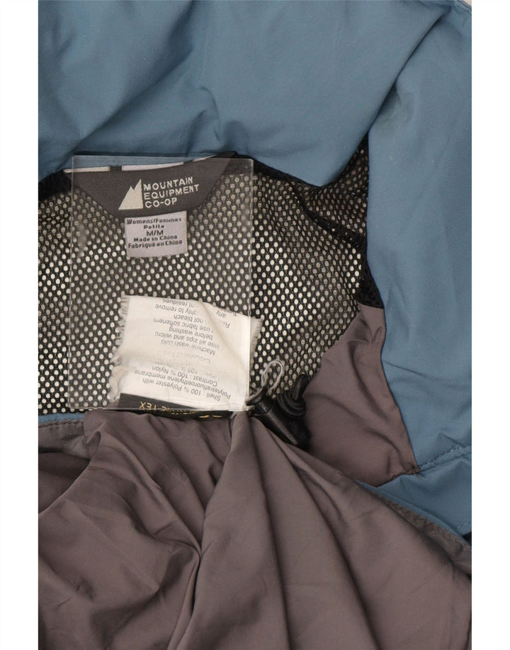 MOUNTAIN EQUIPMENT Giacca antipioggia da donna con cappuccio UK 14 Poliestere blu medio