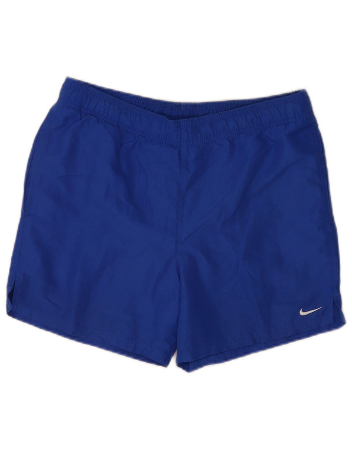 Pantaloncini sportivi Nike da uomo con grafica regolare, piccoli, blu, in poliestere