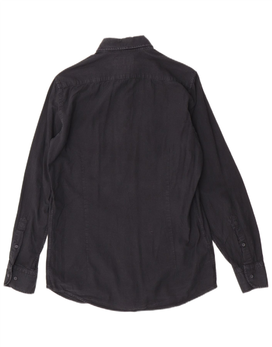 Camicia Uomo Massimo Dutti Piccola in Cotone Blu Navy