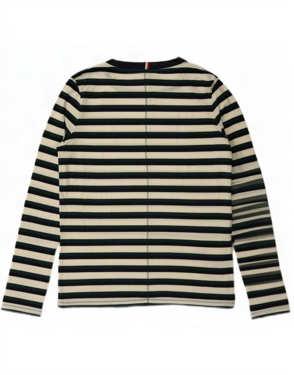 Tommy Hilfiger Uomo Top Manica Lunga Piccolo Lyocell a Righe Verdi