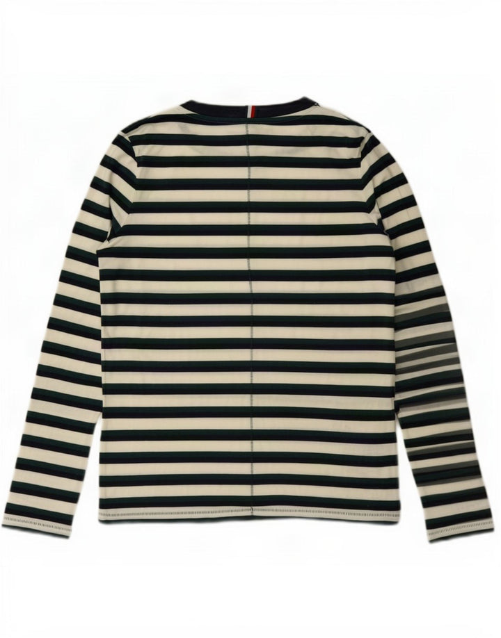 Tommy Hilfiger Uomo Top Manica Lunga Piccolo Lyocell a Righe Verdi