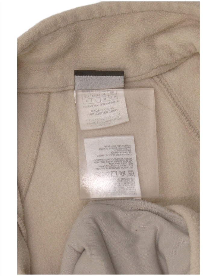 Giacca in pile da donna JACK WOLFSKIN UK 12/14 Poliestere bianco sporco medio