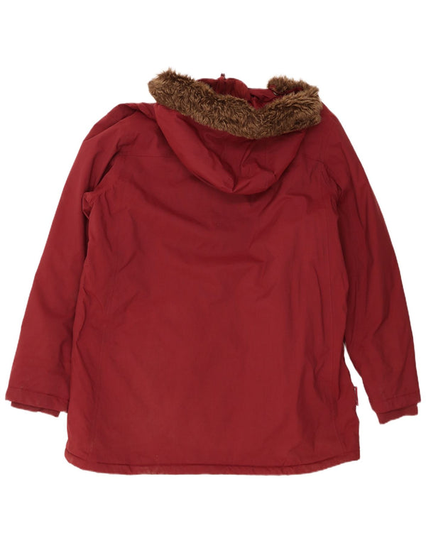Giacca a vento con cappuccio da donna Mountain Warehouse UK 20 2XL Nylon bordeaux