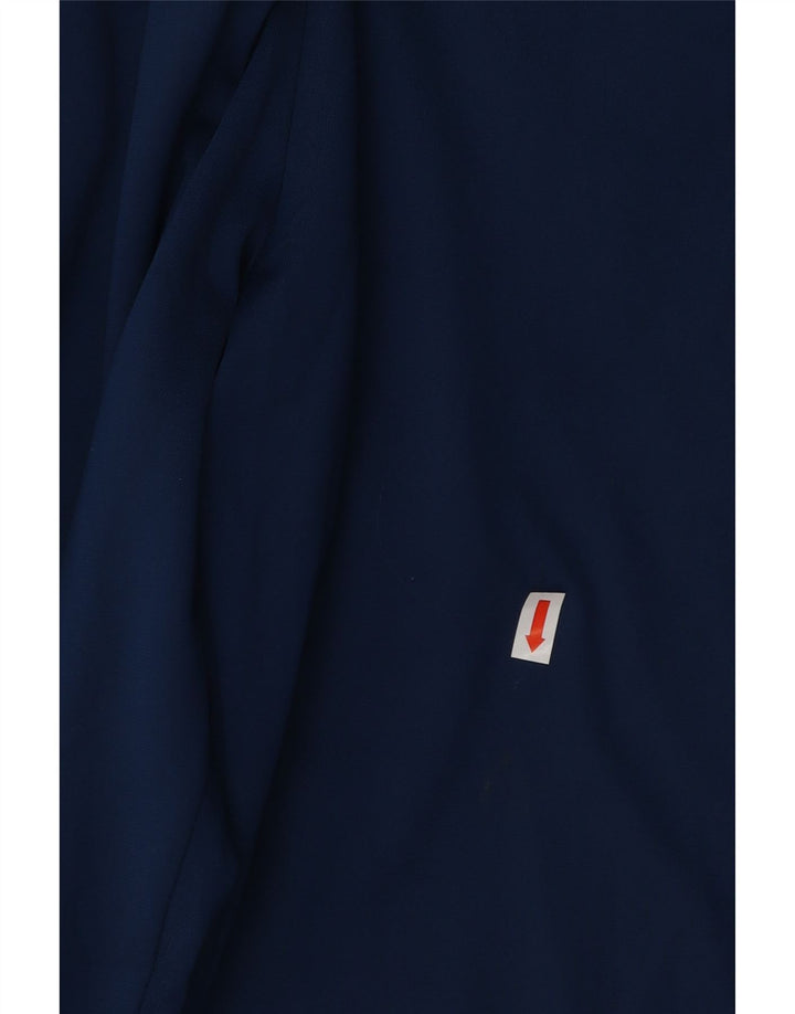 NIKE Mens Dri Fit Tracksuit Trousers Medium  Navy Blue Colourblock