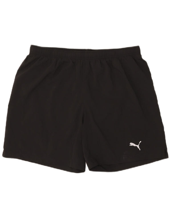 Pantaloncini sportivi da uomo Puma XL neri in poliestere