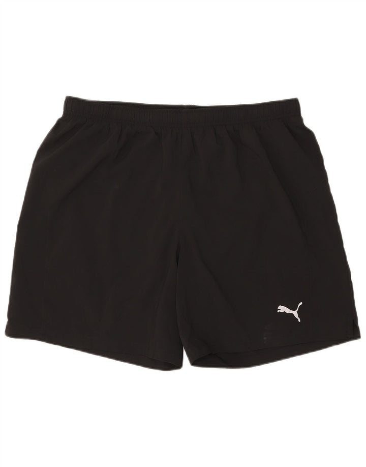 Pantaloncini sportivi da uomo Puma XL neri in poliestere