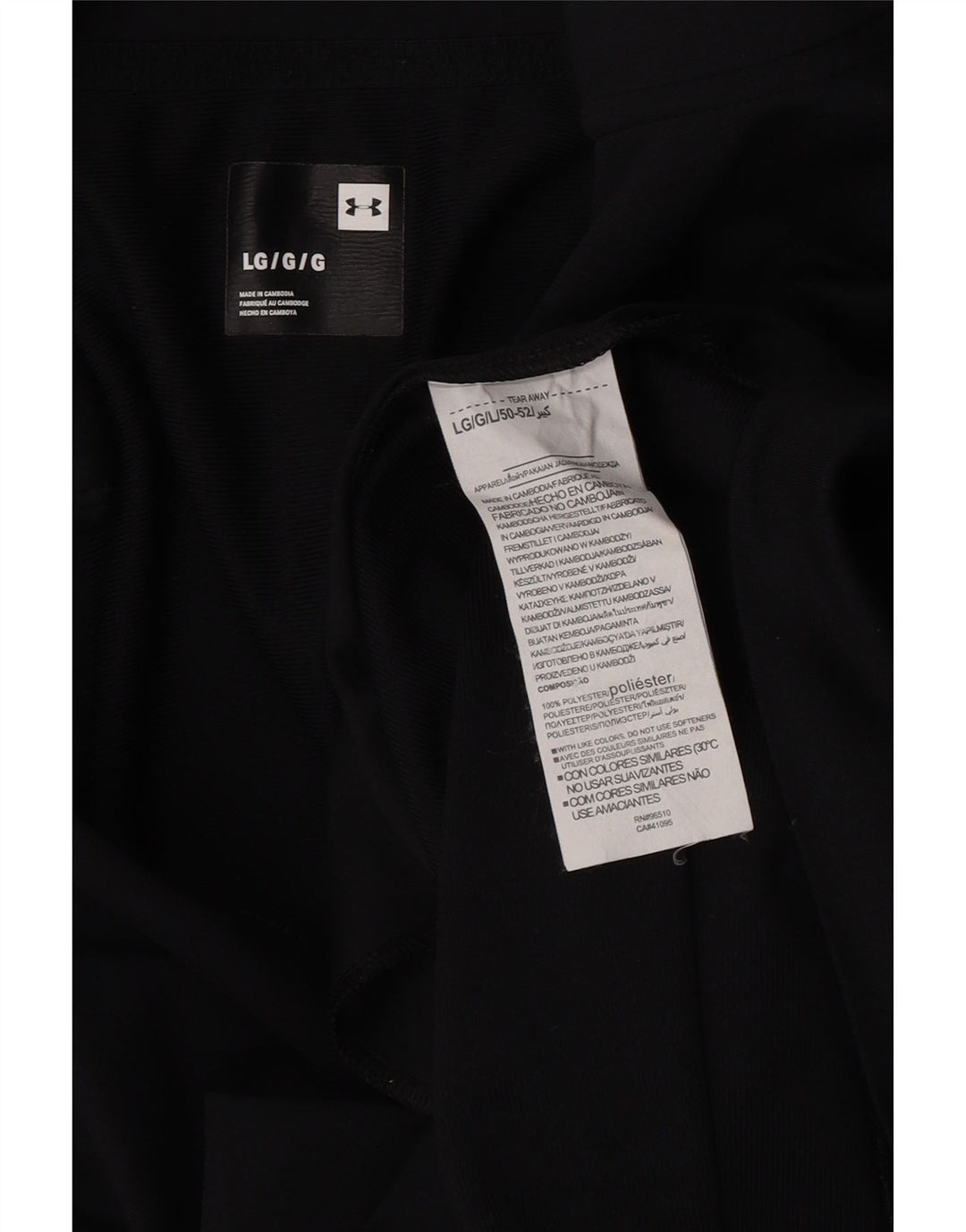 Giacca da ginnastica da uomo Under Armour grande in poliestere color block nero