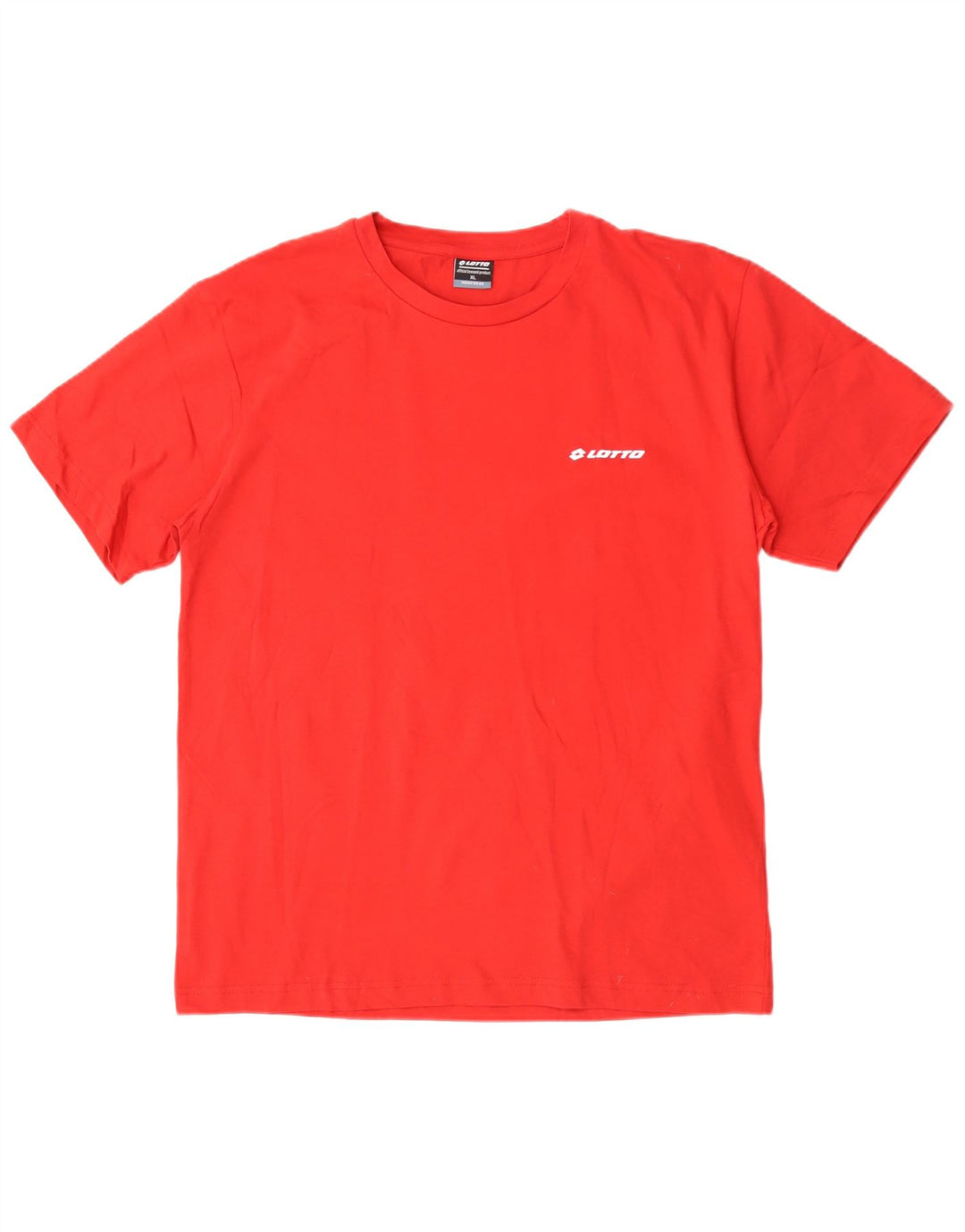 T-shirt da uomo Lotto Top XL rossa in cotone