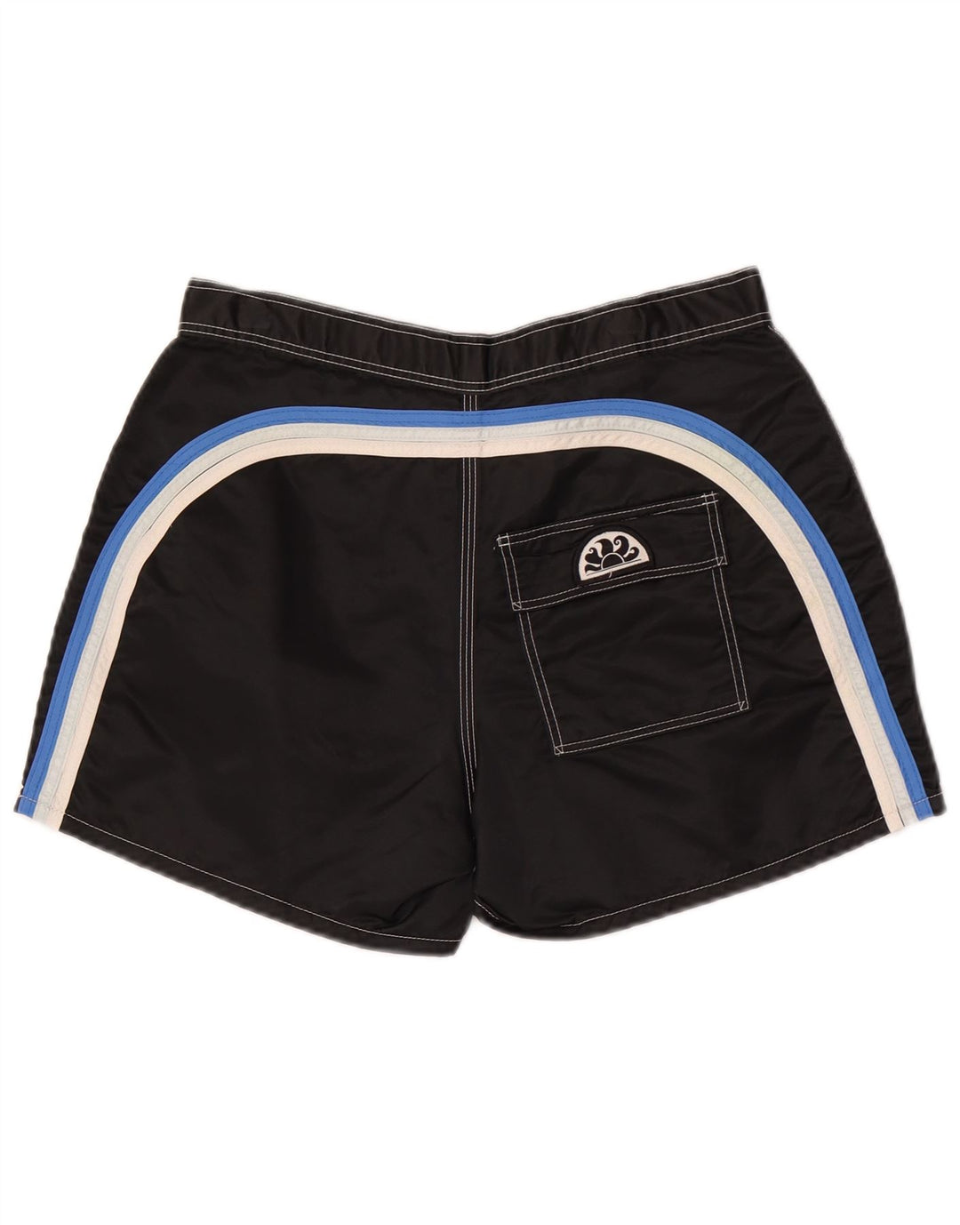 Pantaloncini da bagno da uomo Sundek nylon color block medio nero