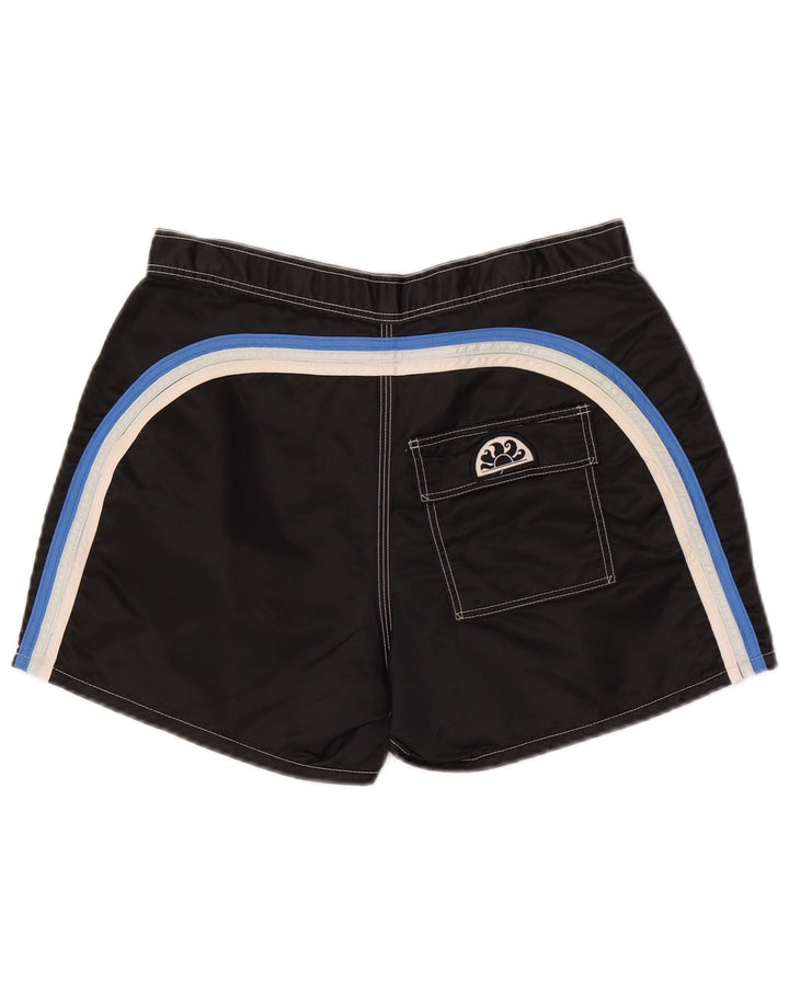 Pantaloncini da bagno da uomo Sundek nylon color block medio nero