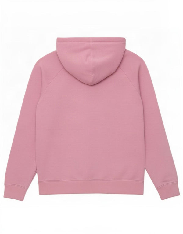 Felpa con cappuccio e zip da donna Nike UK 14 cotone rosa medio