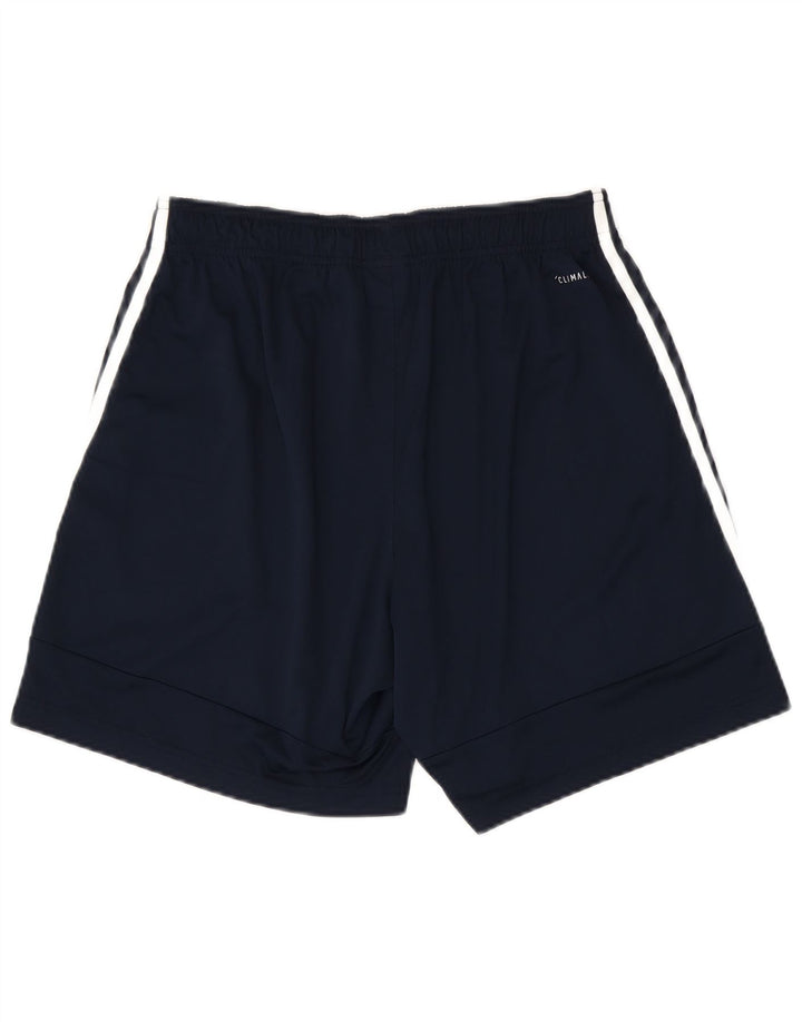ADIDAS Mens Climalite Sport Shorts Large Navy Blue Polyester