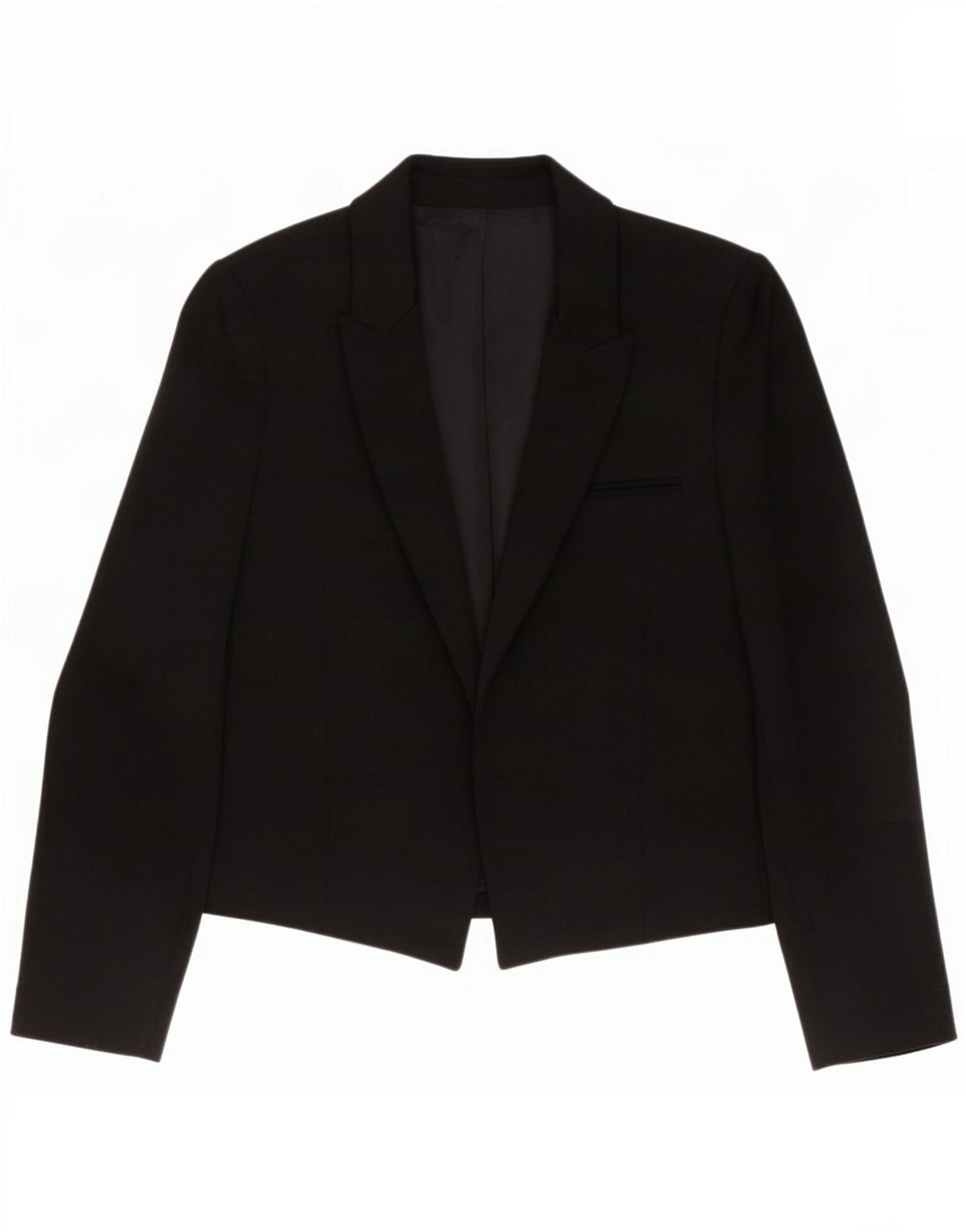 Giacca blazer aperta da donna Zara UK 10 piccola poliestere nera