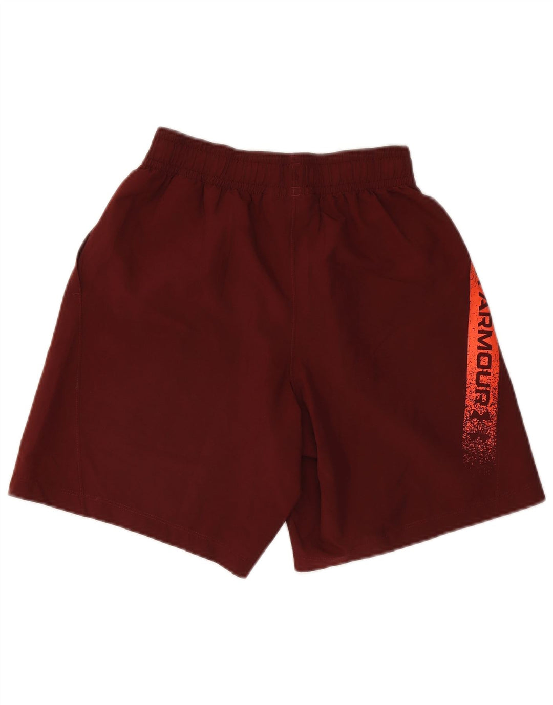 Pantaloncini sportivi grafici da uomo Under Armour piccoli in poliestere color block marrone