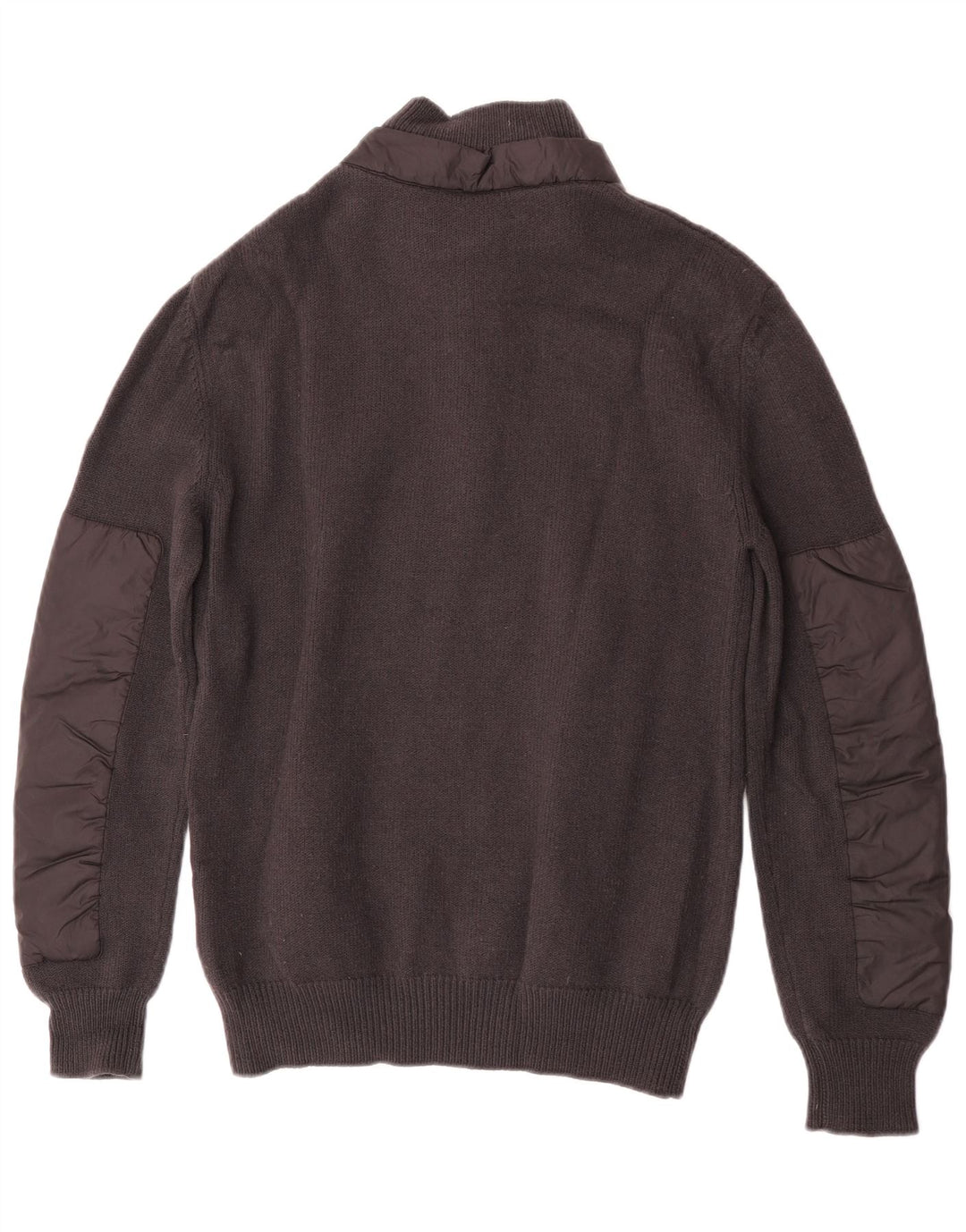 Moncler Uomo Maglione con zip collo maglione grande lana grigia