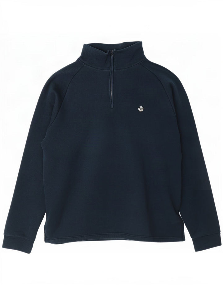 Felpa North Sails da uomo con zip e collo, maglione XL, cotone blu navy