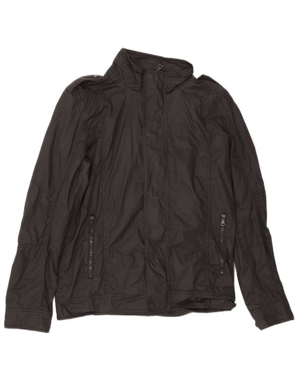 Giacca Militare Da Uomo ZARA UK 42 XL Cotone Nero