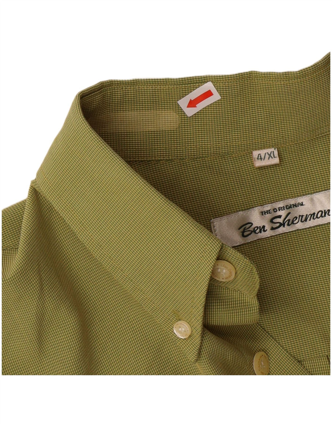 Camicia da uomo BEN SHERMAN XL verde pied de poule