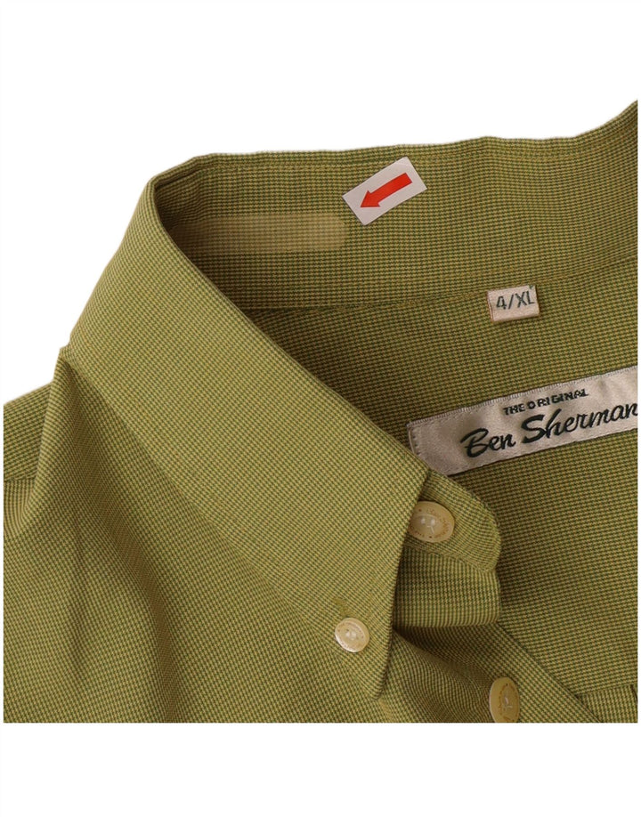 Camicia da uomo BEN SHERMAN XL verde pied de poule
