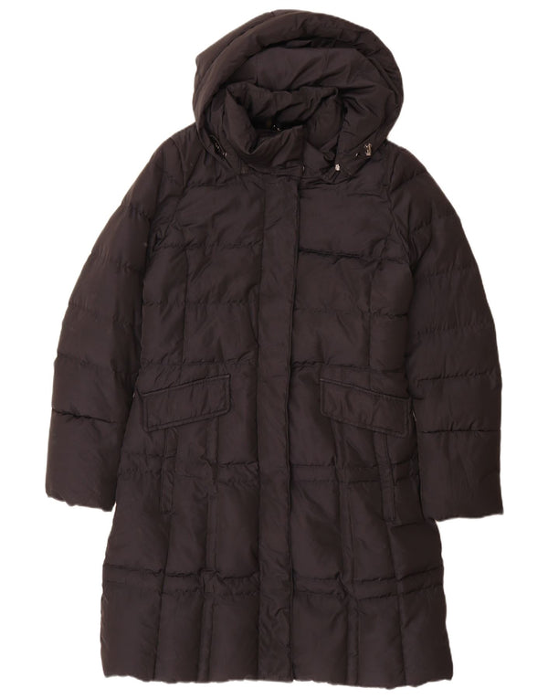 Cappotto imbottito con cappuccio da donna Geox UK 12 medio poliestere nero