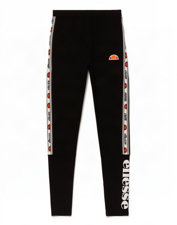 Ellesse Leggings grafici da donna UK 10 Small Cotone color block nero