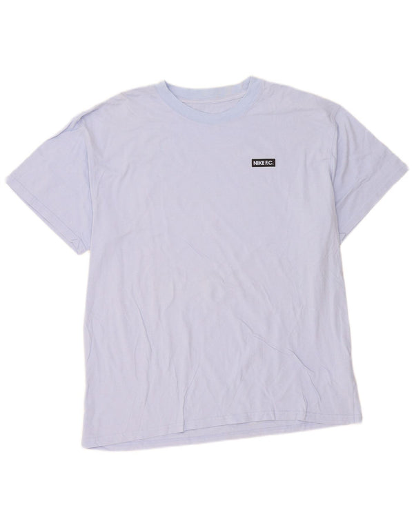 T-shirt grafica da uomo Nike Loose Fit Top XL in cotone blu
