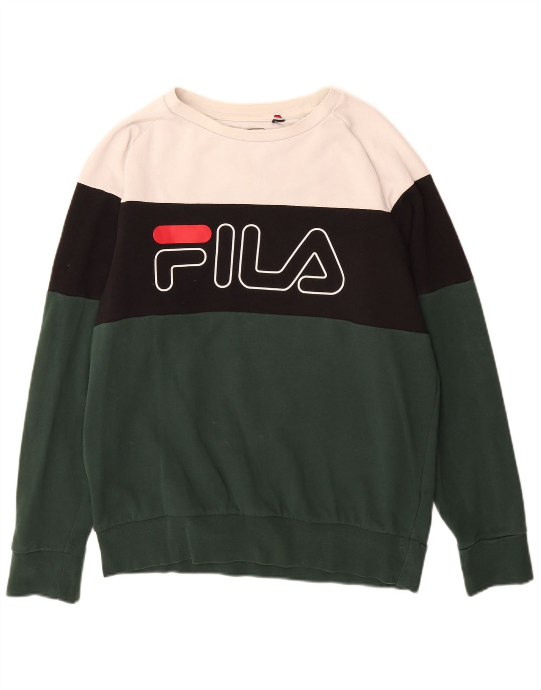FILA Felpa grafica da uomo Maglione medio multicolore Colourblock