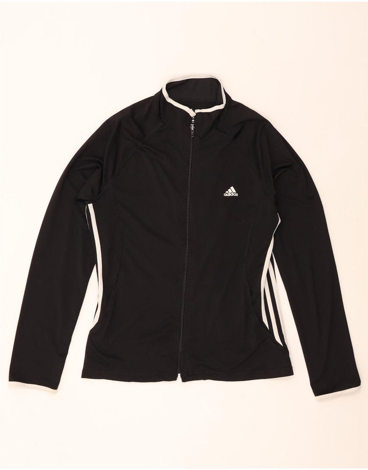 Giacca da tuta da donna Adidas UK 18 XL Black Colourblock