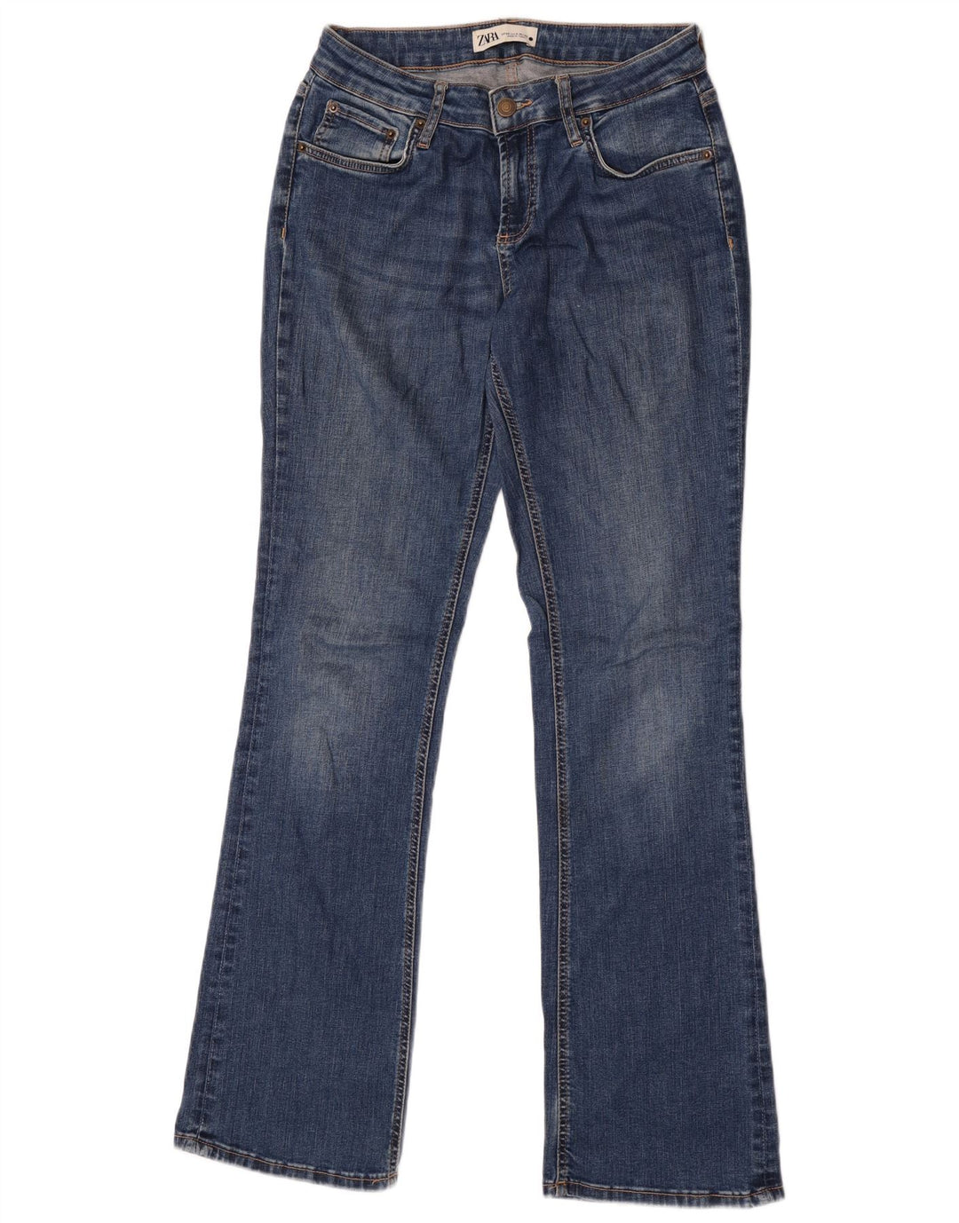 Jeans Bootcut da donna Zara EU 40 medio W30 L32 cotone blu