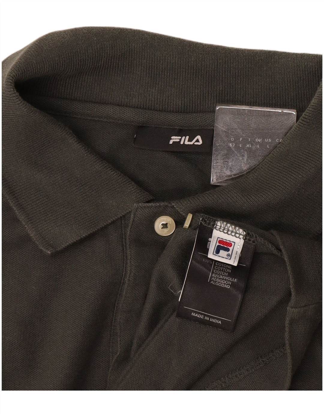 Polo Uomo FILA Large in Cotone Grigio