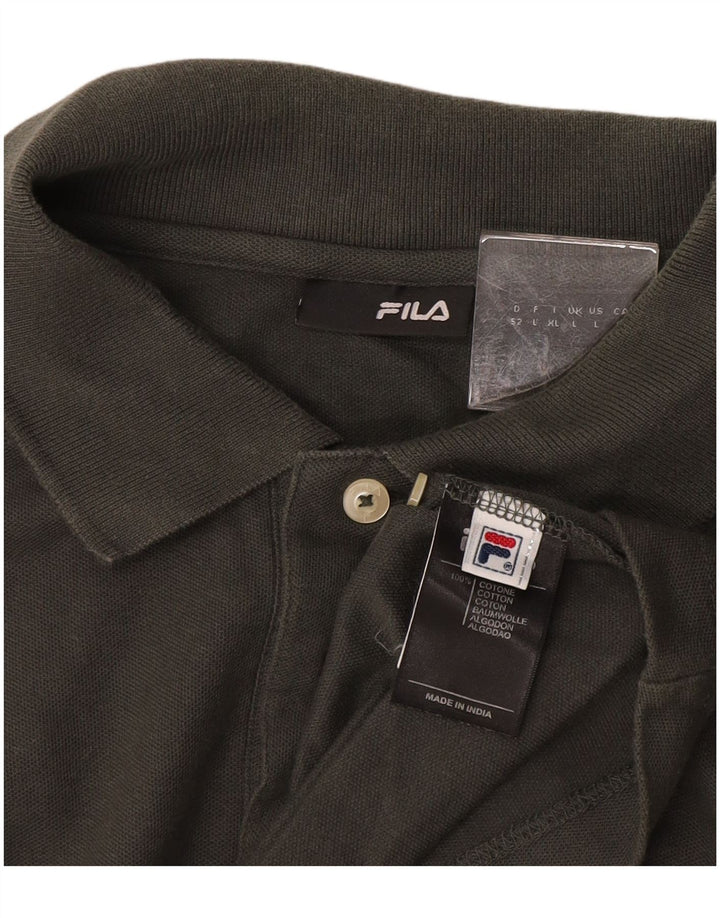 Polo Uomo FILA Large in Cotone Grigio