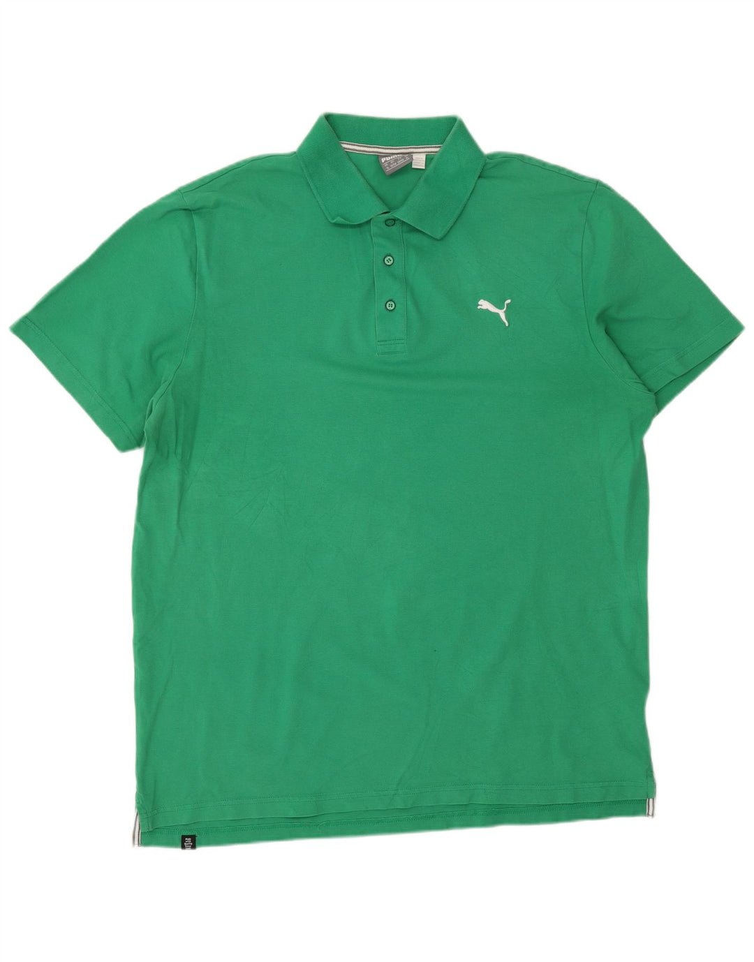 Polo PUMA da uomo XL in cotone verde