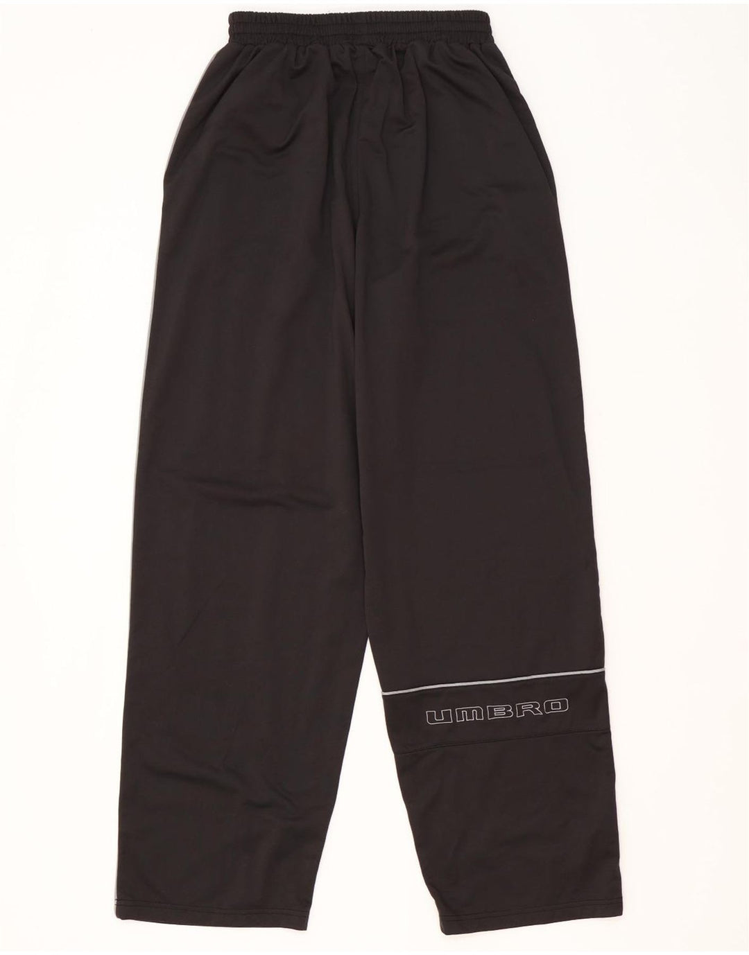 Pantaloni da tuta con grafica Umbro da uomo, poliestere nero medio