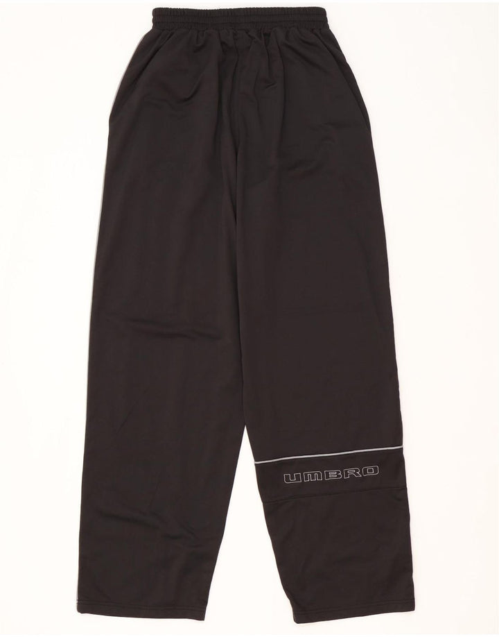 Pantaloni da tuta con grafica Umbro da uomo, poliestere nero medio