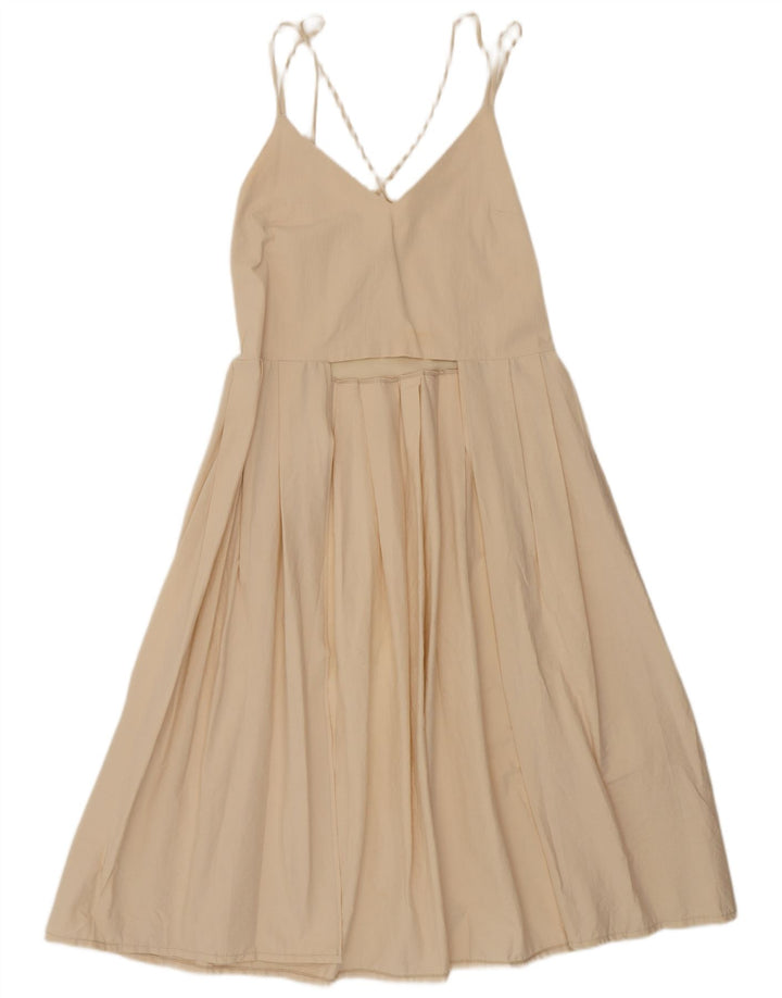 Prendisole Zara da donna UK 14 beige medio