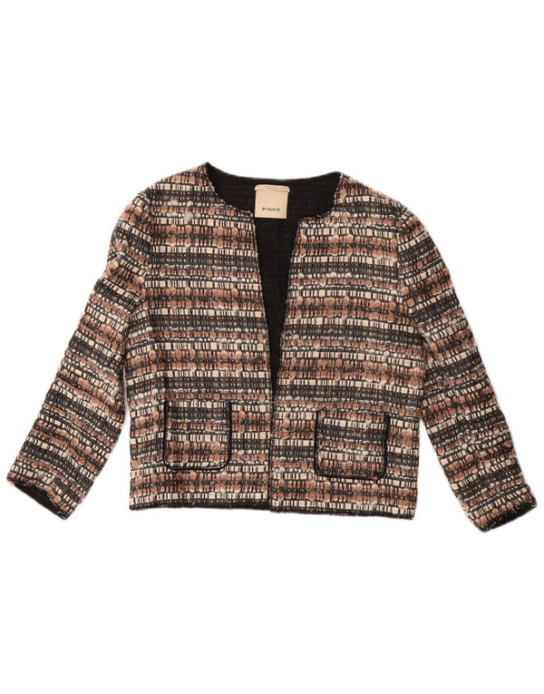Giacca Bolero da donna con maniche a 3/4 Pinko UK 10 piccola in cotone multicolore