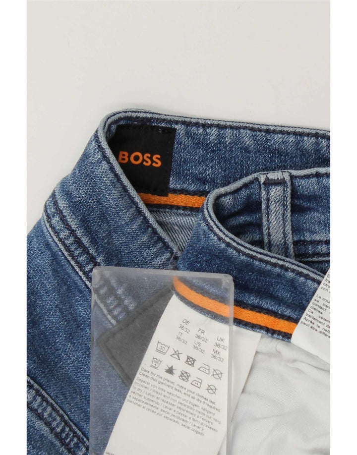 Jeans slim da uomo Hugo Boss W36 L32 cotone blu