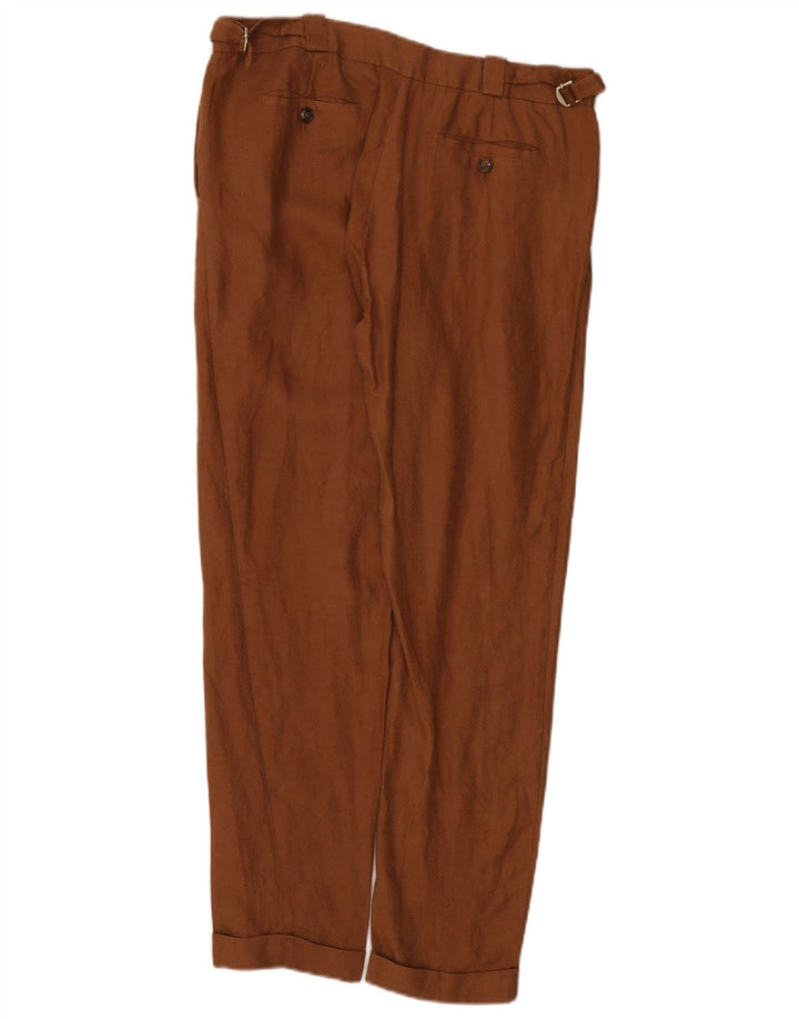 Pantaloni chino regolari da donna Massimo Dutti EU 40 medio W30 L31 Marrone