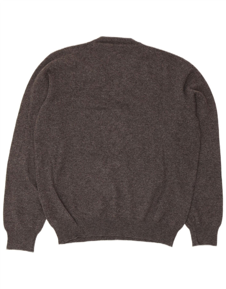 CONRAD HASSELBACH SHOES&GARMENT Maglione da uomo con scollo a V grigio medio