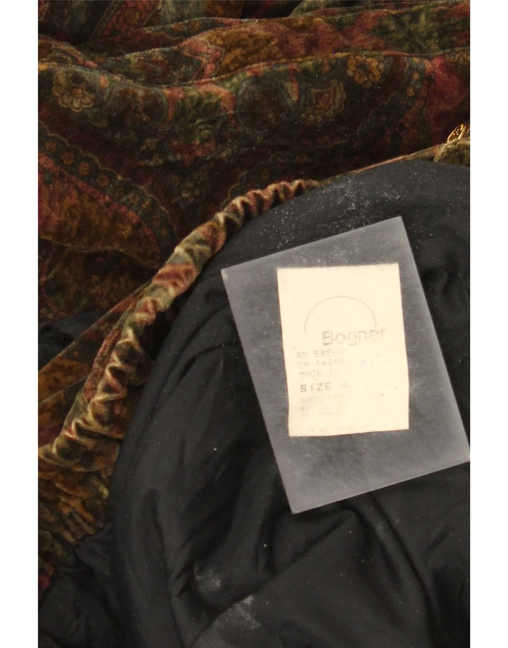 Bogner Bomber oversize con cappuccio da donna US 4 Small Green Paisley