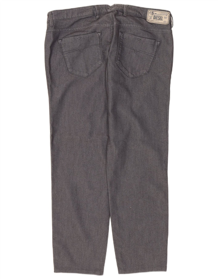 Jeans dritti da donna Diesel W32 L26 cotone grigio