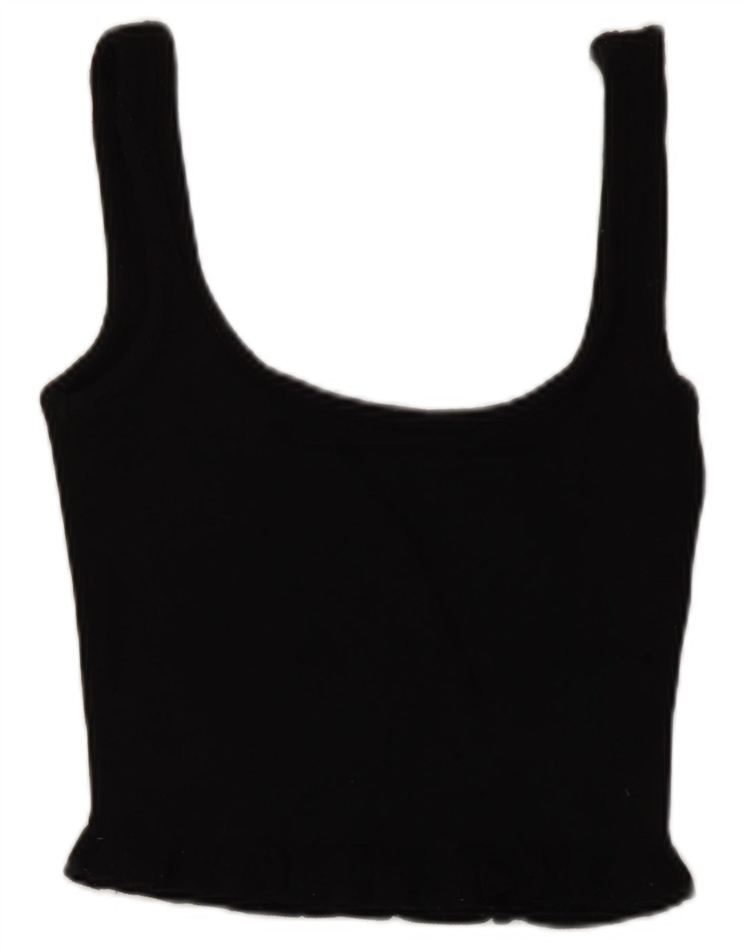 Top corto da donna Zara UK 8 piccolo in viscosa nera