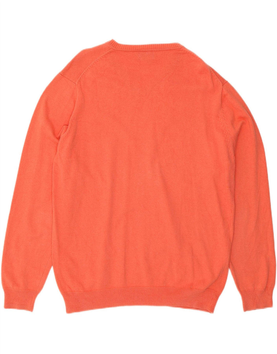 MASSIMO DUTTI Maglione da uomo con scollo a V grande cotone rosa
