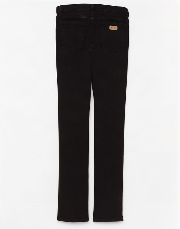 Jeans dritti slim da uomo Wrangler W32 L32 cotone nero