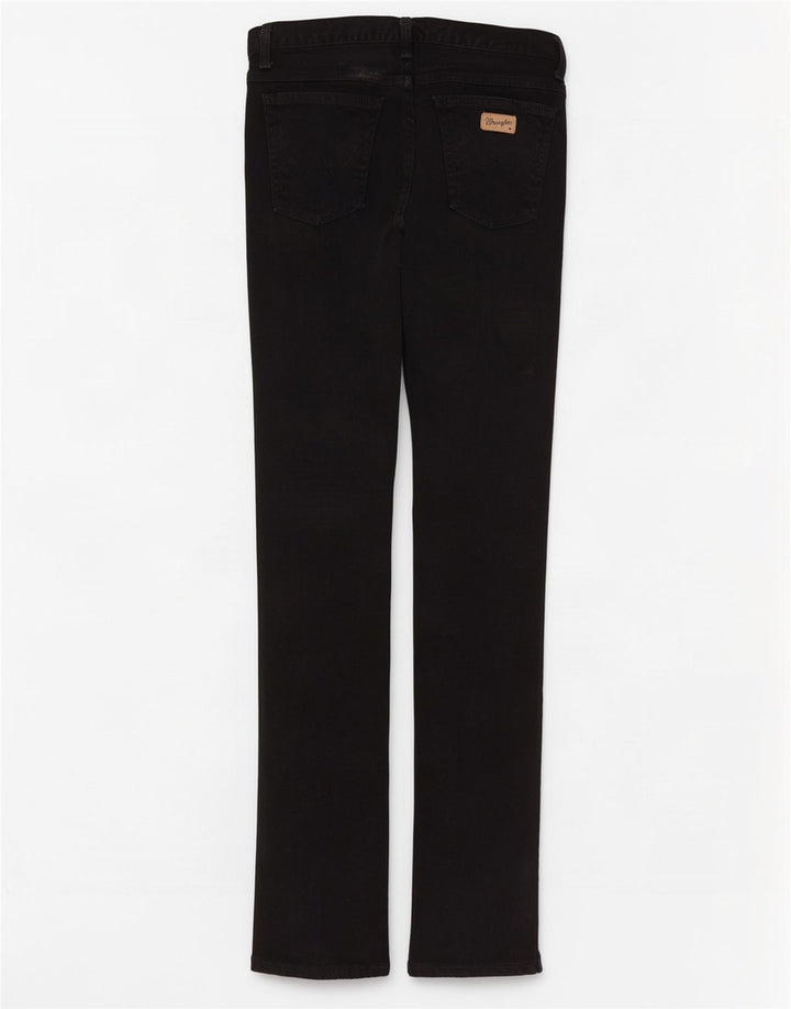 Jeans dritti slim da uomo Wrangler W32 L32 cotone nero