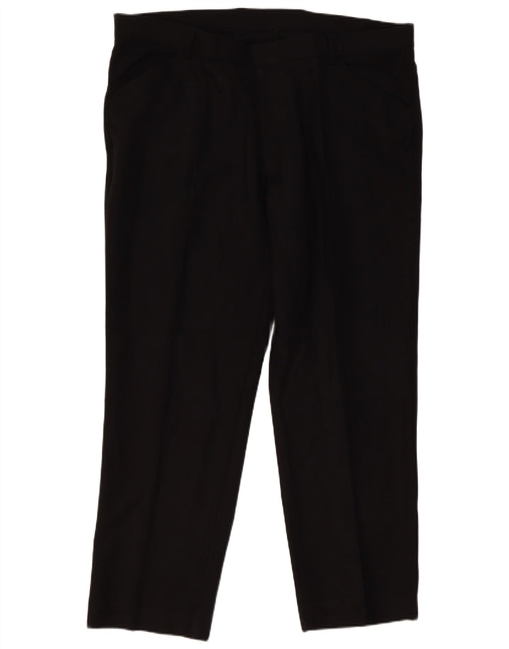 Pantaloni chino dritti da uomo Farah W44 L31 poliestere nero