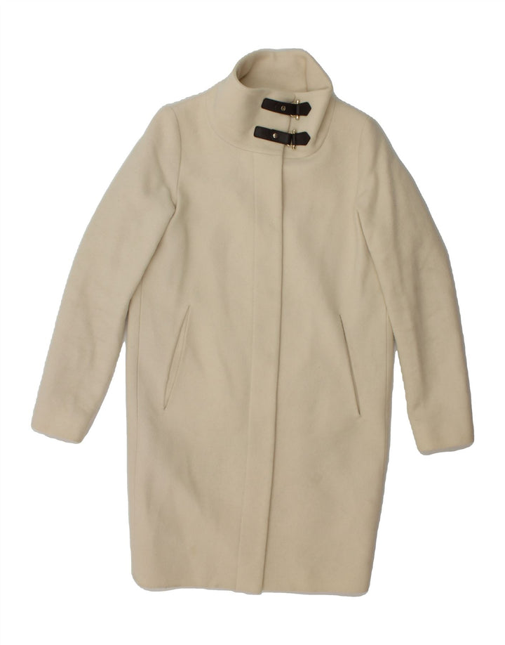 HERNO Womens Overcoat IT 42 Medium Off White Wool Vintage Herno and Second-Hand Herno from Messina Hembry 