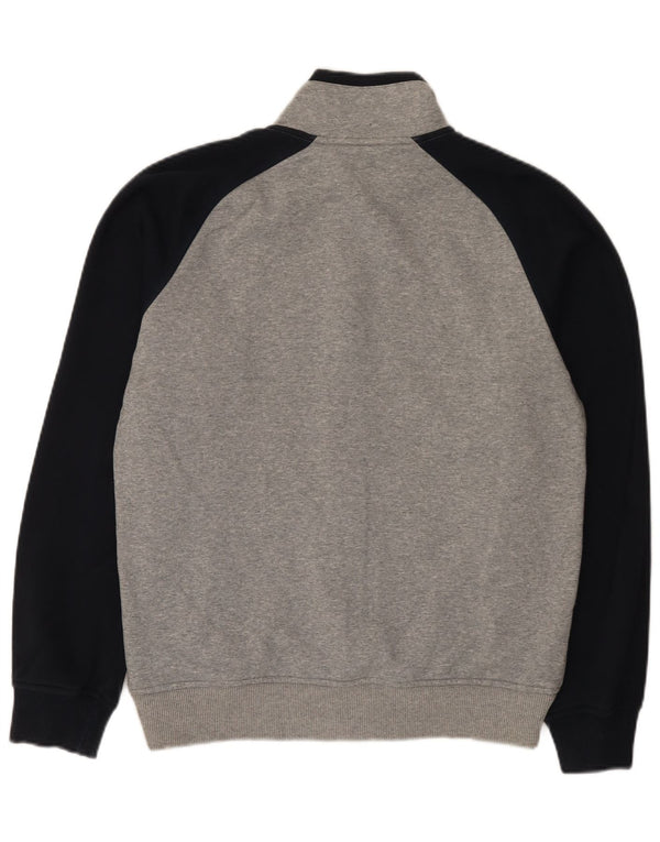 Giacca da tuta da uomo Nike UK 38/40 Cotone color block grigio medio