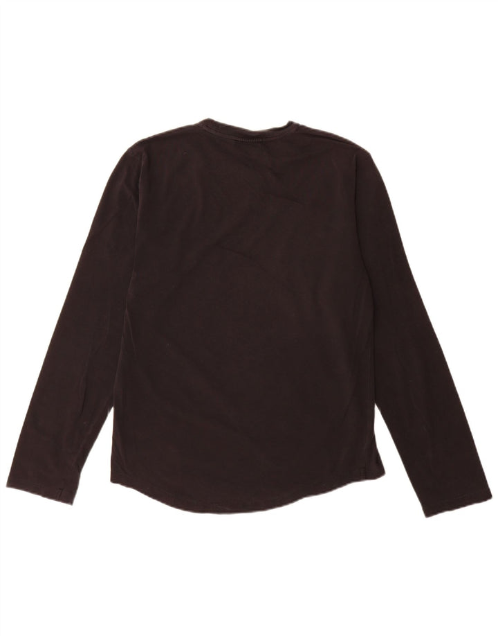 Hugo Boss Top da uomo a manica lunga piccolo in cotone nero