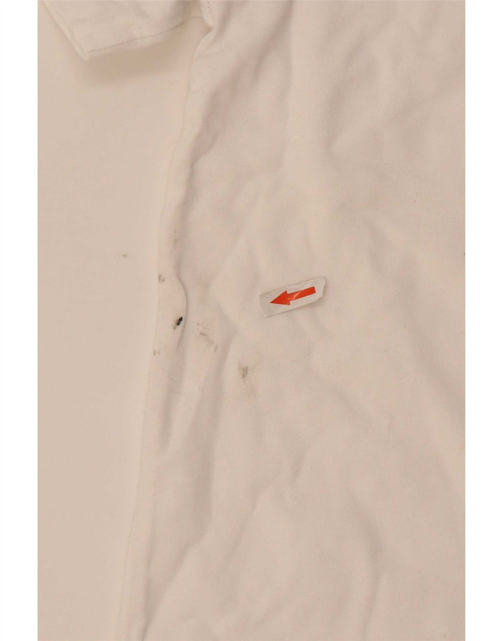 T-shirt Zara da uomo Top in cotone bianco medio